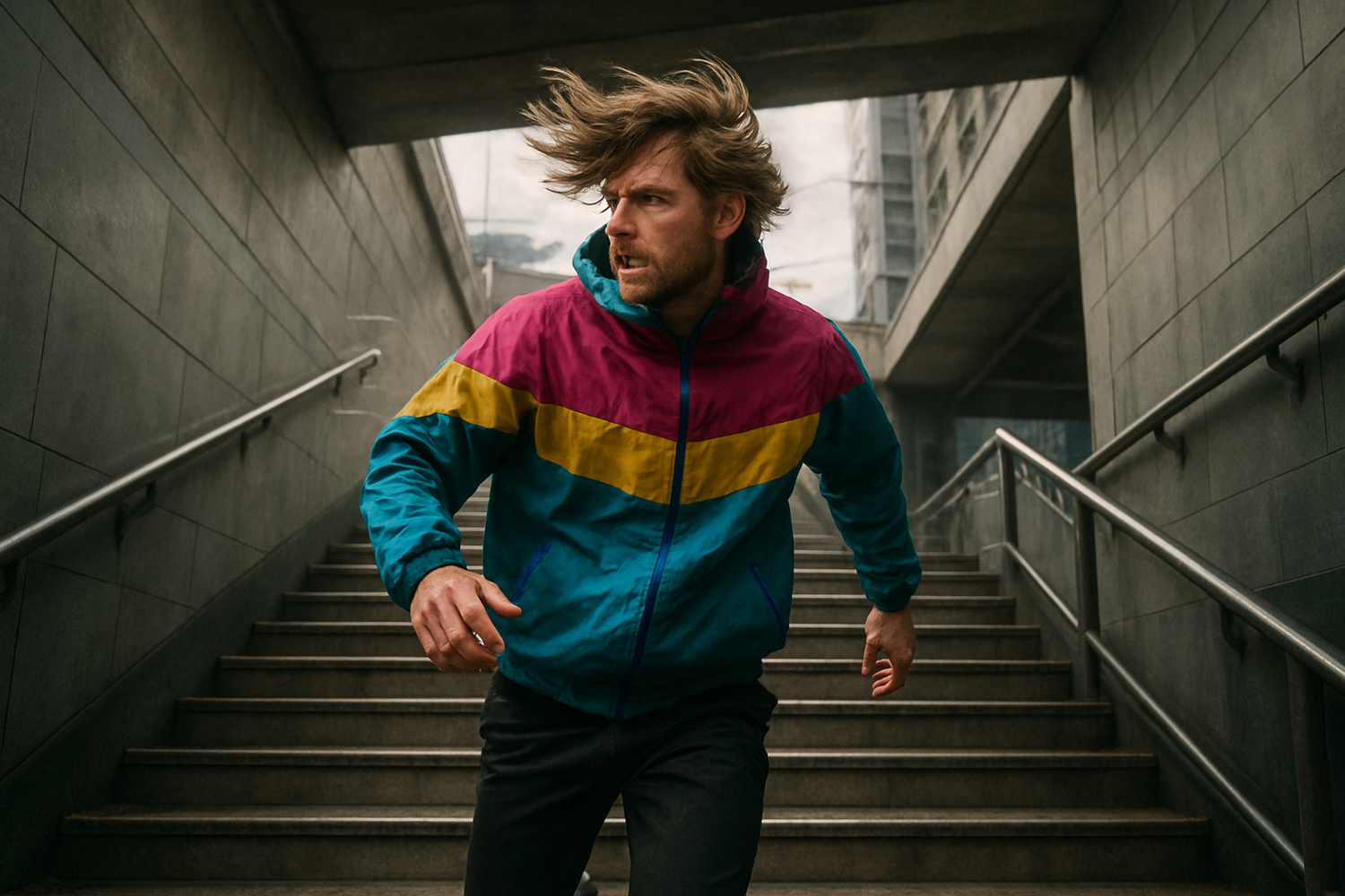 Secção de Casacos desportivos ( masculino ) ;