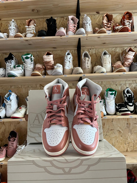AIR JORDAN 1 mid se branco / rosa